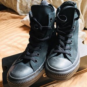C TAYLOR A/S HI BLACK MONOCHROME CONVERSE